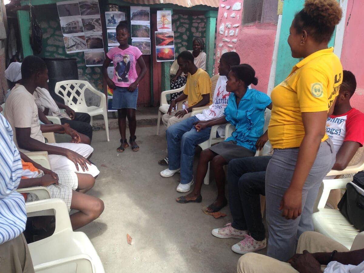 Disaster preparedness training with deaf community members in Haiti